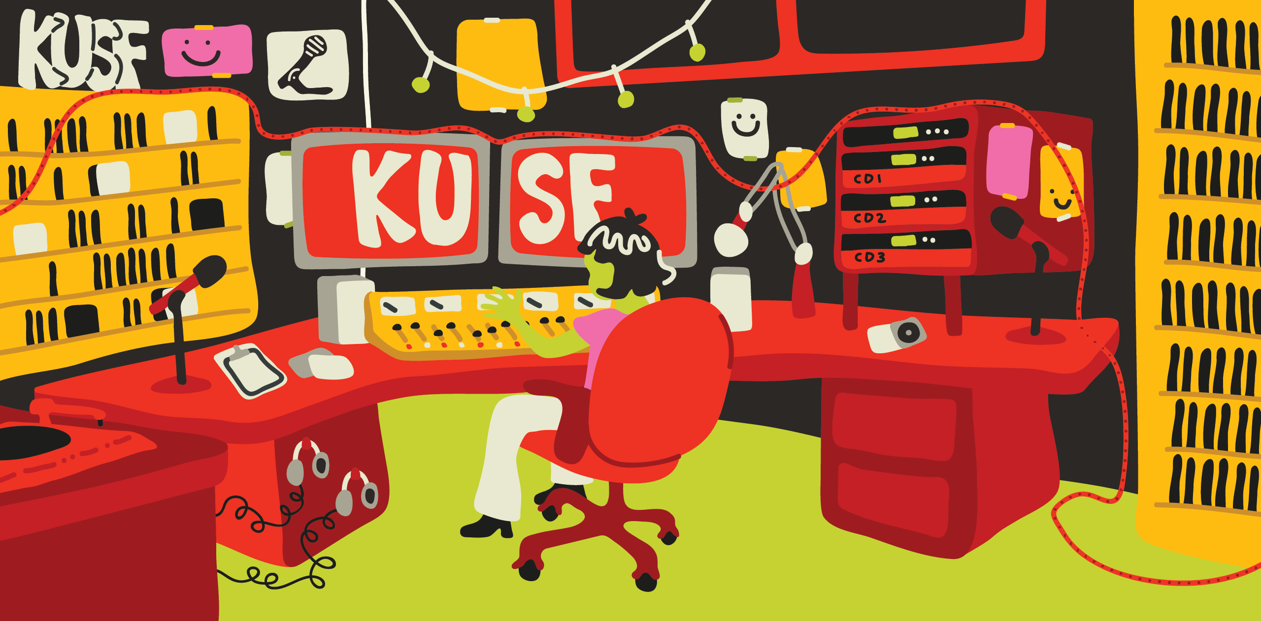 KUSF Studio Illustration